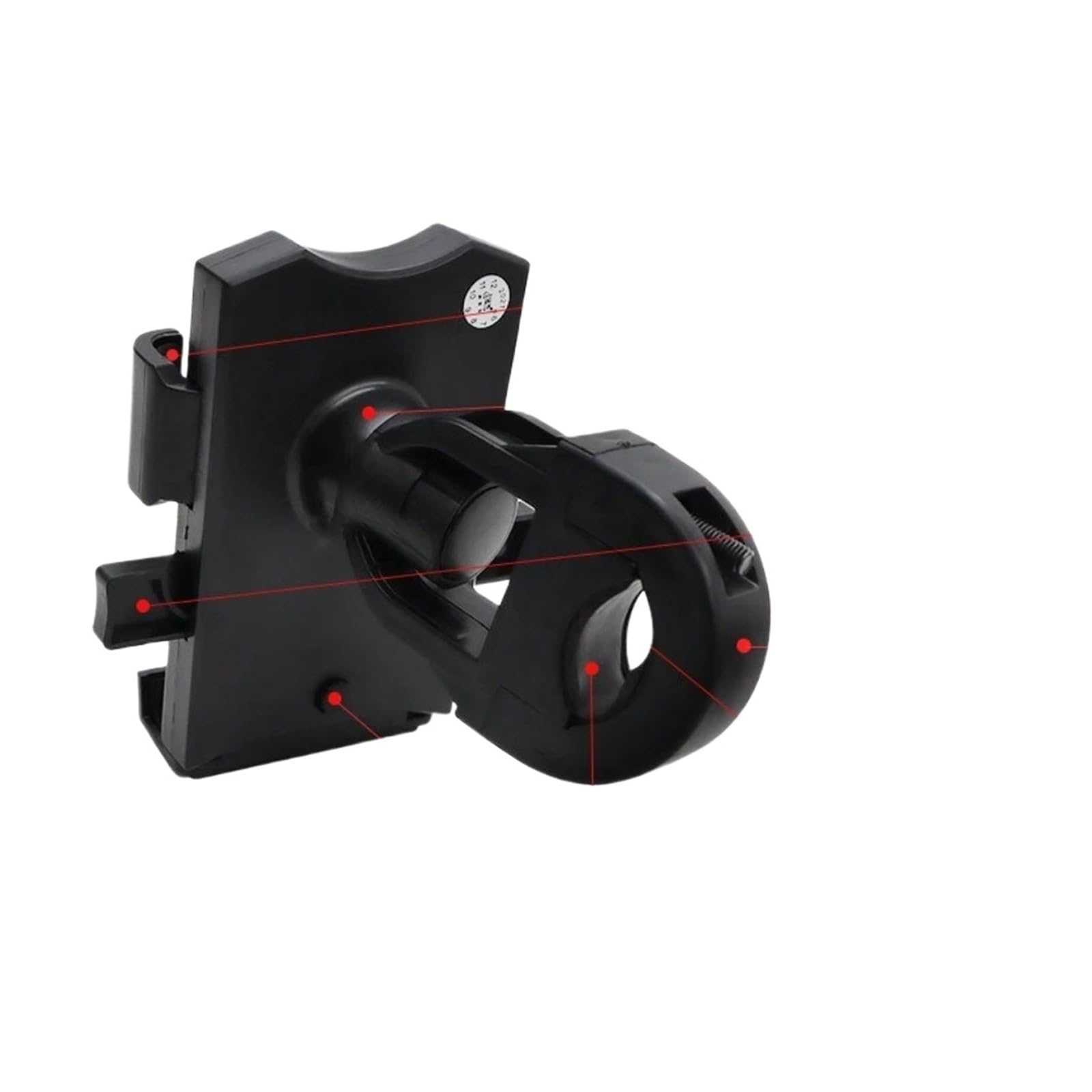 Support téléphone vélo en alu : fixation stable guidon 12-30mm