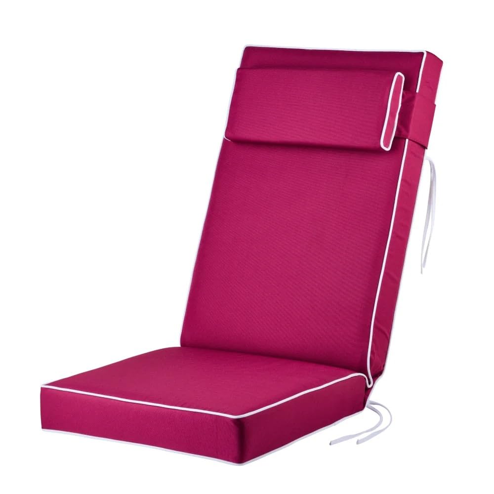 Alfresia Recliner Chair Cushions, Luxury Replacement Seat and Back Cushions for Recliner Chairs, Compatible Recliner Garden Chair (Cushions Only)