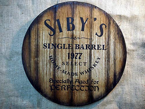 Custom Wall Decor Sign Inspired By Old Whiskey & Beer Barrels, Personalized Gifts For Men, Handmade On Distressed Wood, Living Room Home Bar Man Cave Decoration #TOP6