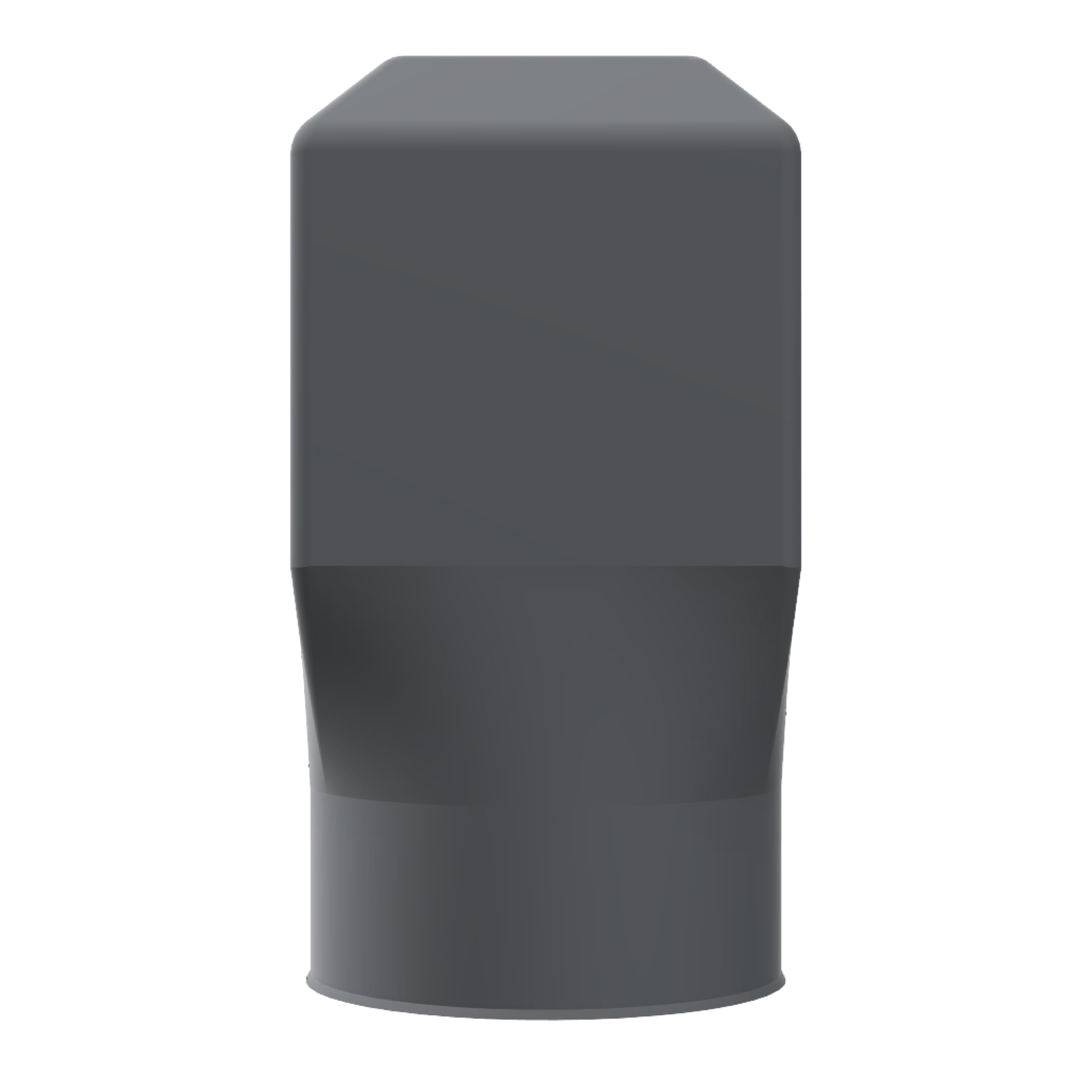 Grille d’aération vide sanitaire Ø100 mm (Lot de 2) - Ventilation PVC anti-humidité, anti-nuisibles, pour sous-sol, cave et extérieur (Gris Anthracite)