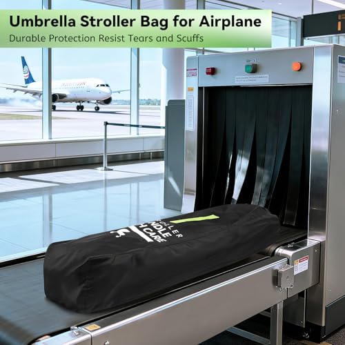 Image of Umbrella Strollers Bag for Airplane, Stroller Travel Bag 42 inchH x 12 inchW x 12 inchD | Stroller Cover Accessories Fit Most Single Umbrella Baby Strollers, Baby Shower Gifts, Flying Essentials Gate Baggage Check
