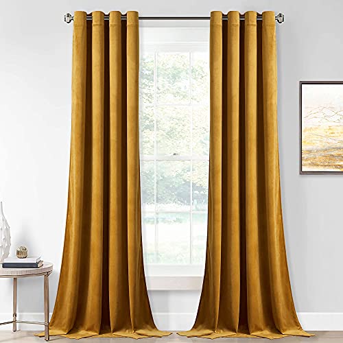 StangH Rideaux en velours marron doré Cover