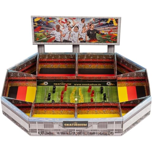 Snackadium Fußball zum SELBSTBEFÜLLEN für spannende Fußballabende Snackstadion für echte Fußballfans Nationalmannschaft Deutschland Party WM Deko Weltmeisterschaft 2026