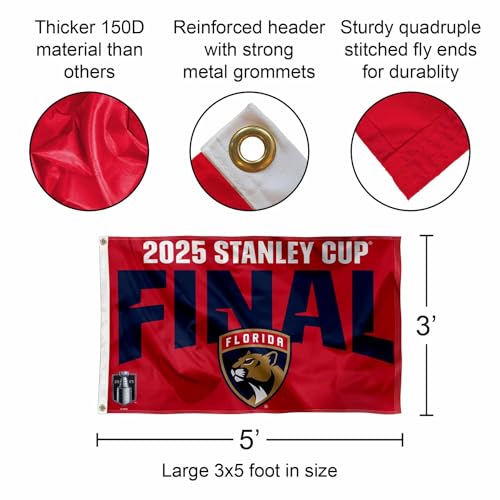 Drapeau Finale Coupe Stanley 2025 Florida Panthers par WinCraft
