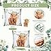 HunnmingRe Baby Highland Cow Crib Bedding Set 3 Pcs Crib Set Baby Blanket, Fitted Sheet, Pillowcase Soft Flannel Nursery Bedding for Standard Infant Bed and Toddler Mattress Newborns Gifts