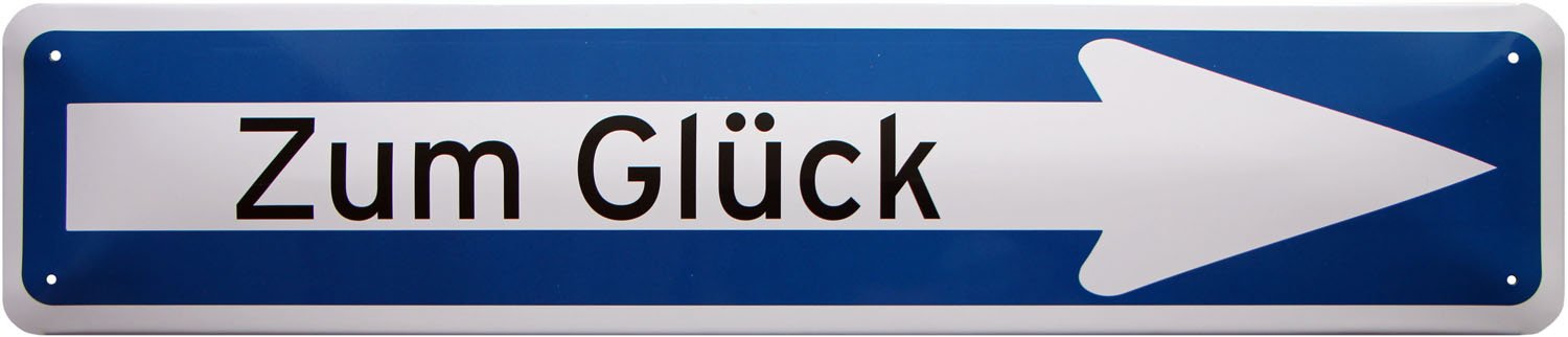 Plaque de rue Heureusement str82 pour décorer un salon ou une entrée de maison