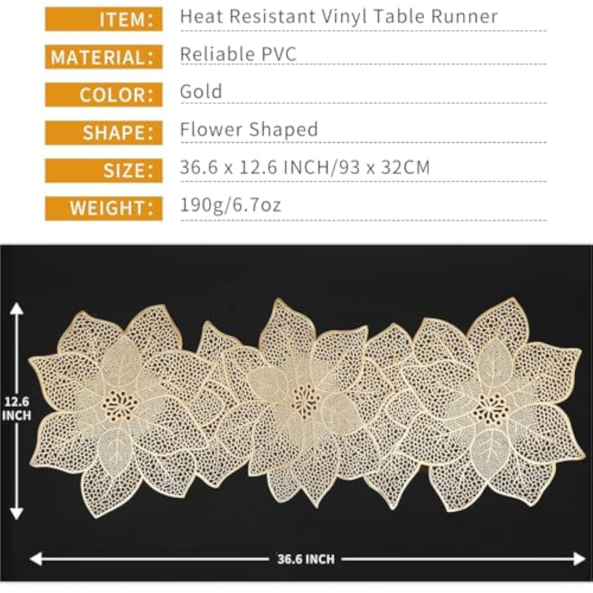 Flower Leaf Shape Table Mat for Dining Table