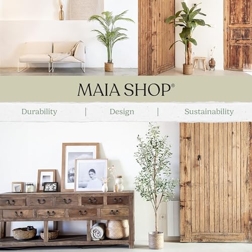Maia Shop Plantas Artificiales Decorativas - Olivo Artificial Minimal 180 cm, Planta Grande para Decoración Hogar, Arbol Artificial con Maceta de Plástico incluida - imagen 5