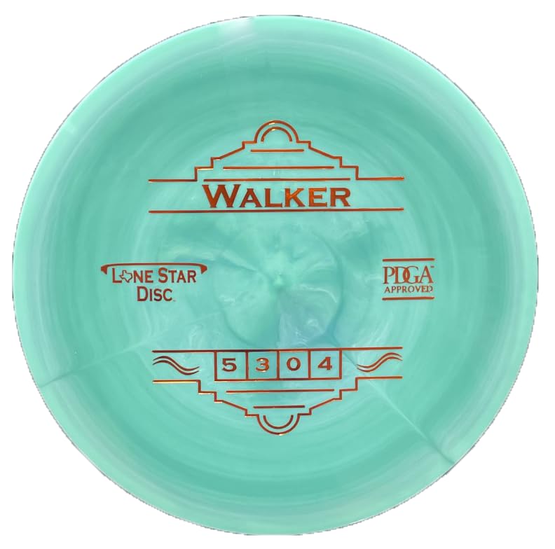 Lone Star Disc Delta 2 Walker | Overstable Disc Golf Midrange | 170g+ | Stiff, Grippy Base Plastic | Good Headwind Fighter | Colors May Vary