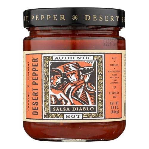 Desert Pepper Salsa Diablo Hot, 16 Ounce (Pack of 6) - image 1