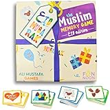 Ali Mustafa Games The Muslim Memory Game Eid Edition, Ramadan Gifts for Kids Ages 4-8, Islamic Educational Toy, Eid Gifts for Children, Screen-Free Family Matching Game with Arabic Guide