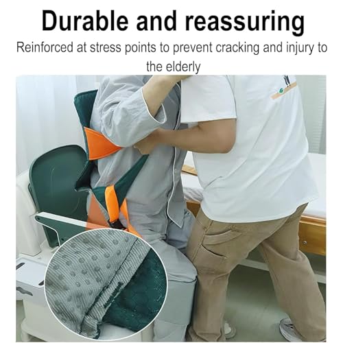 Foglio di trasferimento paziente con cuscinetti regolabili per gambe e design rinforzato, cintura di sicurezza per ictus e assistenza agli anziani, ideale per supporto disabili