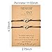 YangQian Friendship Bracelets Gifts for Women Best Friend Love Knot Bracelets for 2 Ladies Soul Sister Gifts Bracelets Make a Wish Bracelet Gifts for Christmas Birthday