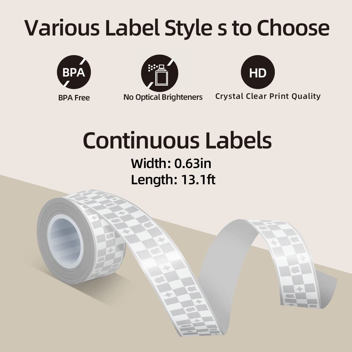 Snapklik.com : MakeID Label Tape For L1, Q1 And E1, 063x 13