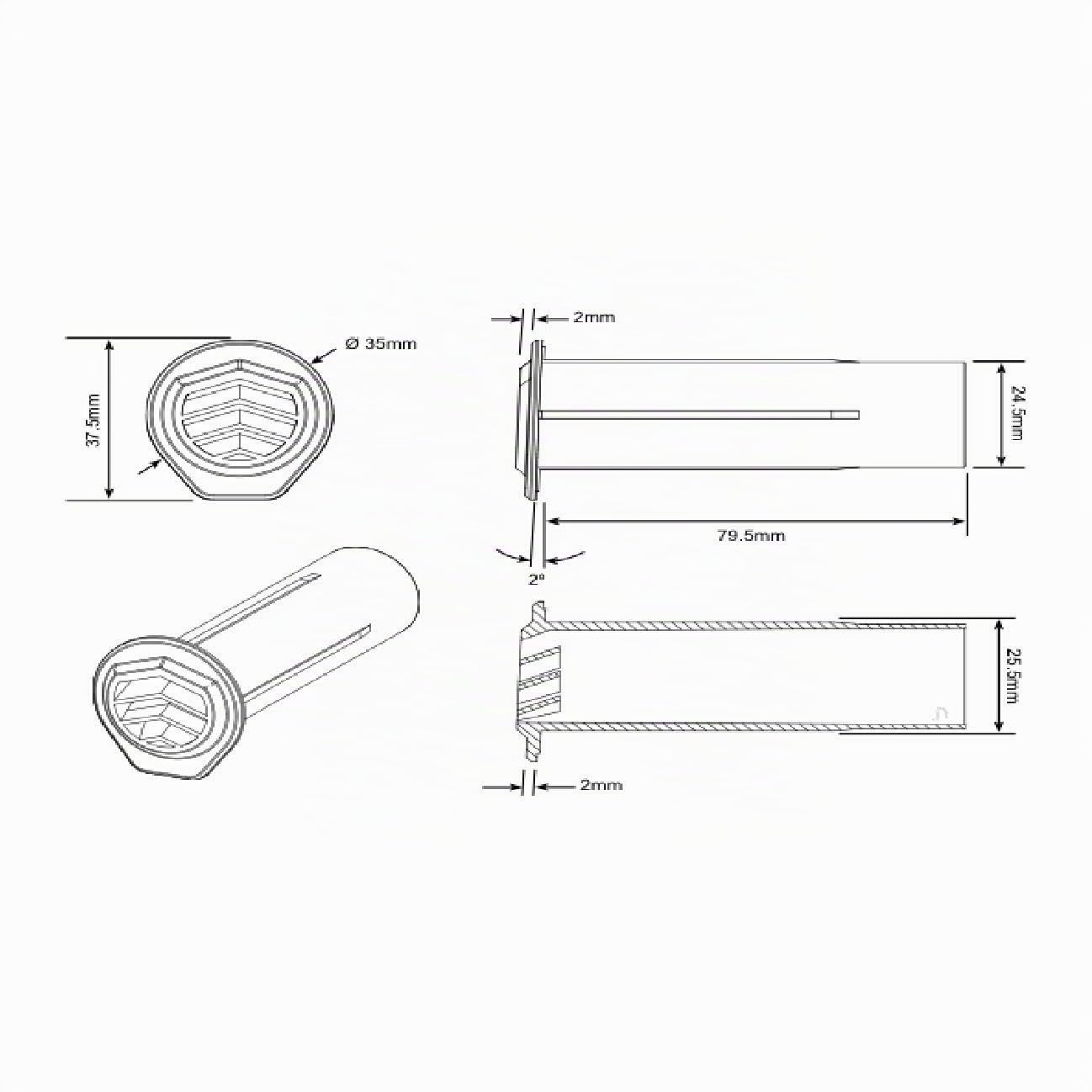 10 x blanco taladro timloc Vent de metal para rejilla de ventilación redonda, de tracción Pared, prestados paredes