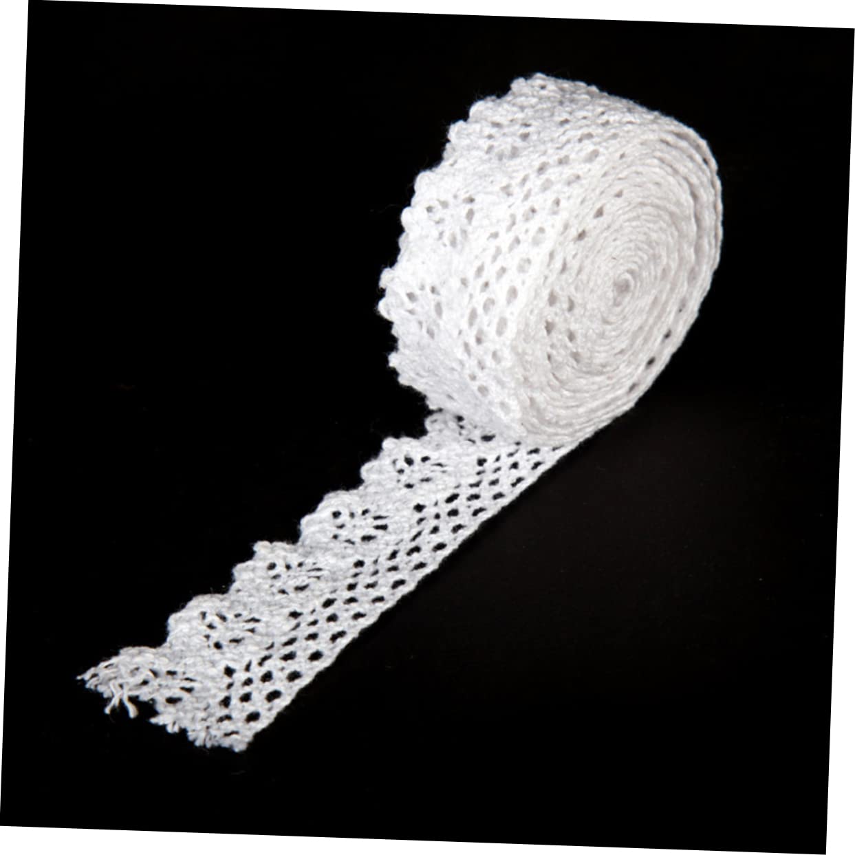 STOBOK 15 Nastro Di Pizzo Bianco Per Decorazioni Fai Da Te Per Matrimonio Compleanni Scrapbooking e Progetti Creativi
