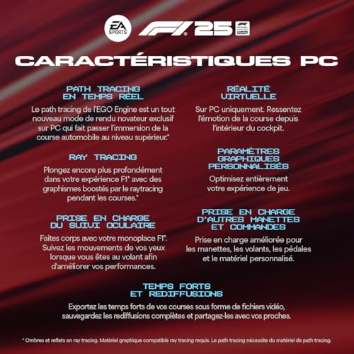 Jeu F1 25 Édition Standard PC code EA App à télécharger pour simulation de course