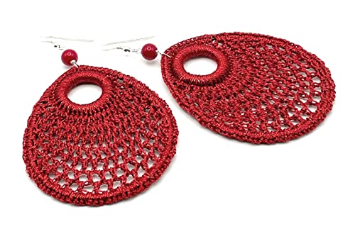 Boucles d'oreilles corail rouge et argent pour illuminer vos tenues d'été