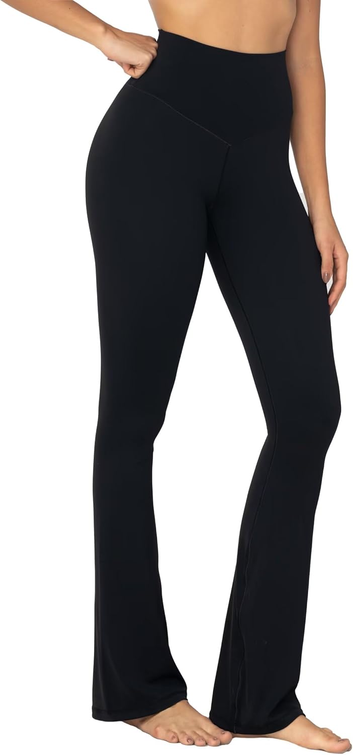 Sunzel High Waisted Mini Flare Leggings for Women, Workout Bootcut Flared Yoga Pants with Tummy Control for Casual Gym - Image 4