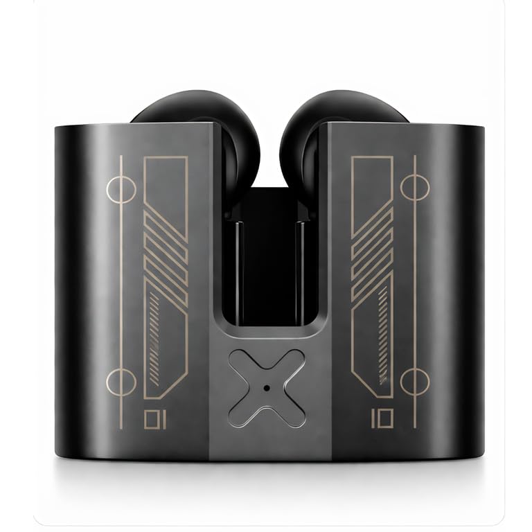 Image of Buds Marine TWS Earbuds | ANC Noise Cancellation | 13mm Driver | 35H Battery | BT 5.3 | ENC Mic | Alloy Case Design (Black)