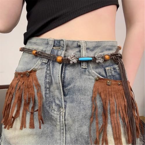 Folk Art Handmade Rope Belt Adjustable Waist Accent Accessories For Dresses Skirts And Styles Ensembles4