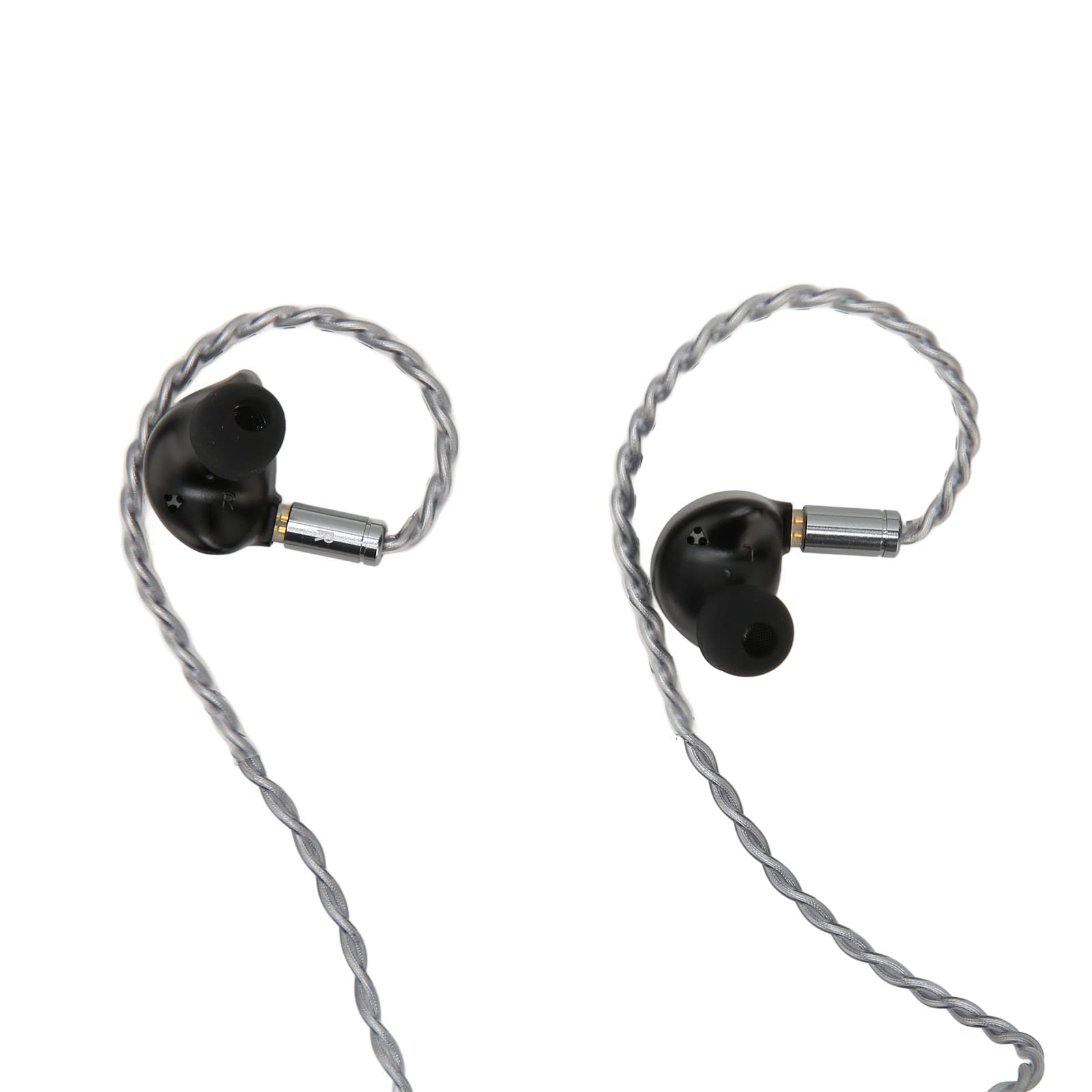 Écouteurs HiFi Filaires avec Pilote Dynamique et Technologie de Conduction Osseuse pour Les Mélomanes Câble Détachable Noir 1.2 M (Prise 2,5 mm)