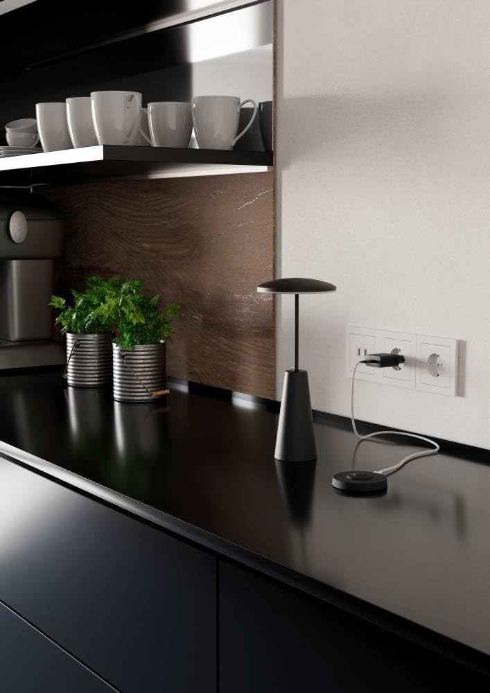 Eglo Charging Station Single Charging pad, Charger for Outdoor Table Lamps of the Ponente Series, USB-C Cable - Image 3