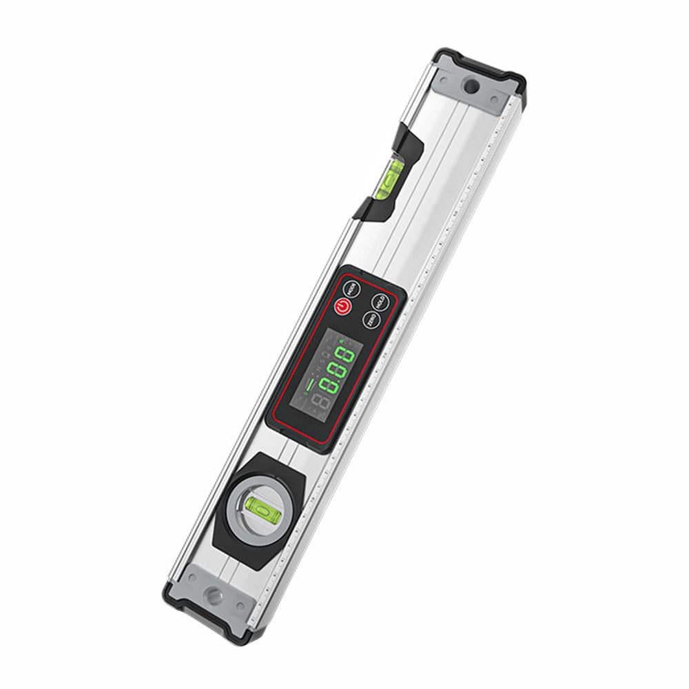 Professional Magnetic Angle Finder - Digital Inclinometer with Audible Alert, Strong V-Groove Magnet Base, ±0.1° Accuracy for Metalworking & Construction, 40CM