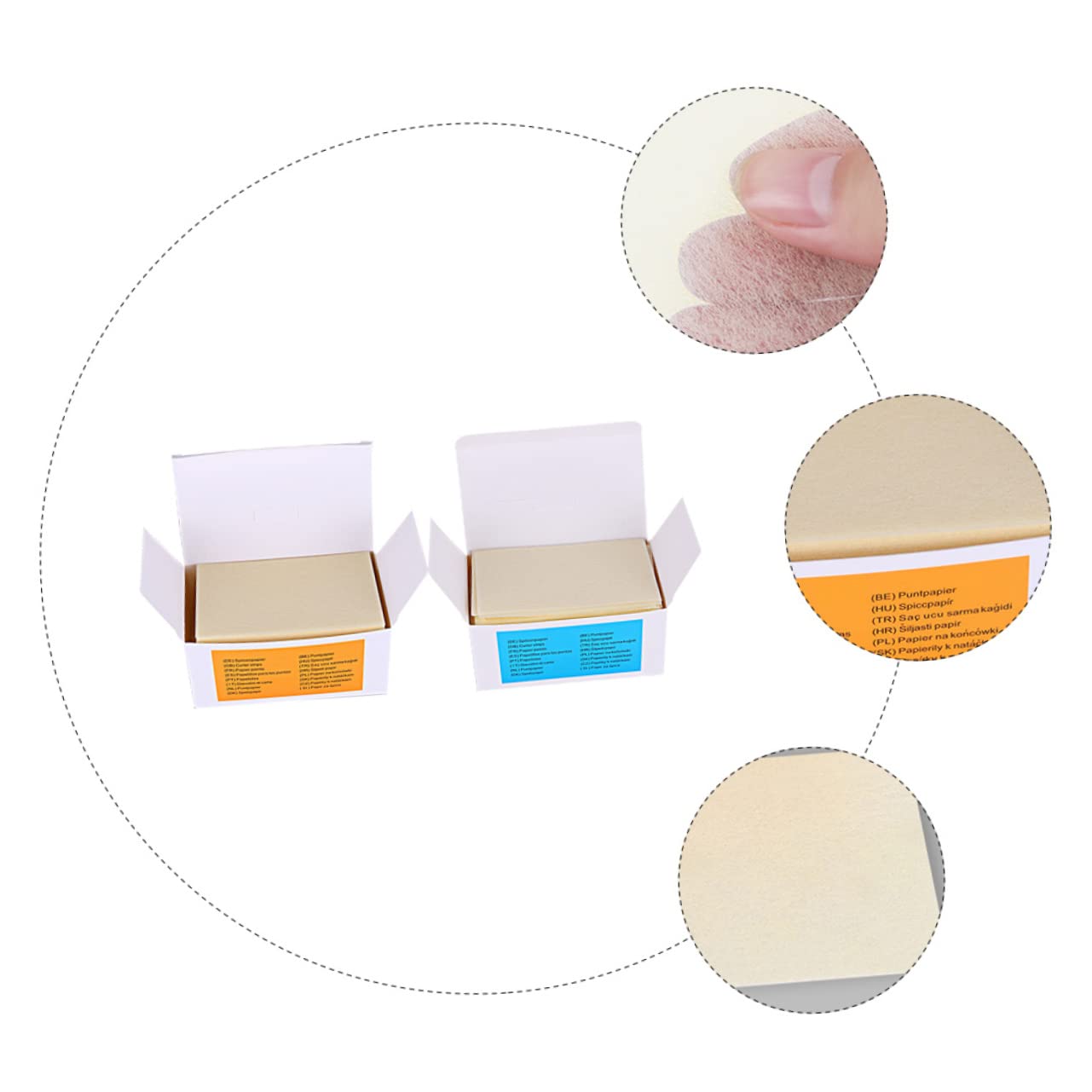 Beatifufu Hair Perm Paper 2 Boxes Professional Salon Use Comfortable Material Versatile Perming Tool Color