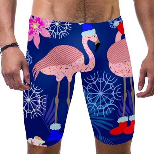 Bañador de hombre para competición de natación con flamenco tallas S a 3XL