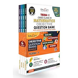 Educart TERM 1 MCQ Question Bank Class 10 Bundle 2021 Maths, Science, English, SST Books Paperback – 7 June 2021