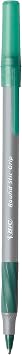 BIC Round Stic GripTM Xtra-Comfort Medium Ball Point Pen; Green; 12 Pack