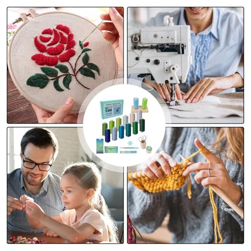 Kit de costura para principiantes con agujas accesorios edredón 4