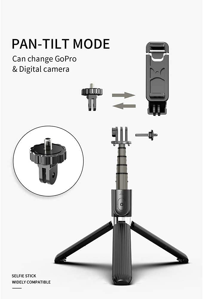 Selfie Stick Trípode, Extensible Bluetooth Selfie Stick con Control Remoto inalámbrico