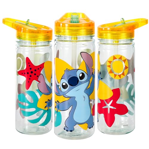 Zawadi Global Stitch 580ml Water Bottle for Kids School Drinks Bottle Made of Durable Tritan Reusable BPA Free - Image 3