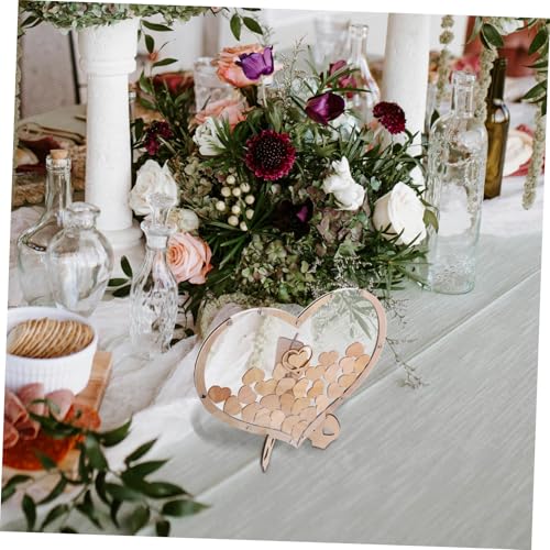 Cadre forme de cœur pour invités SHOWERORO avec décorations - 5