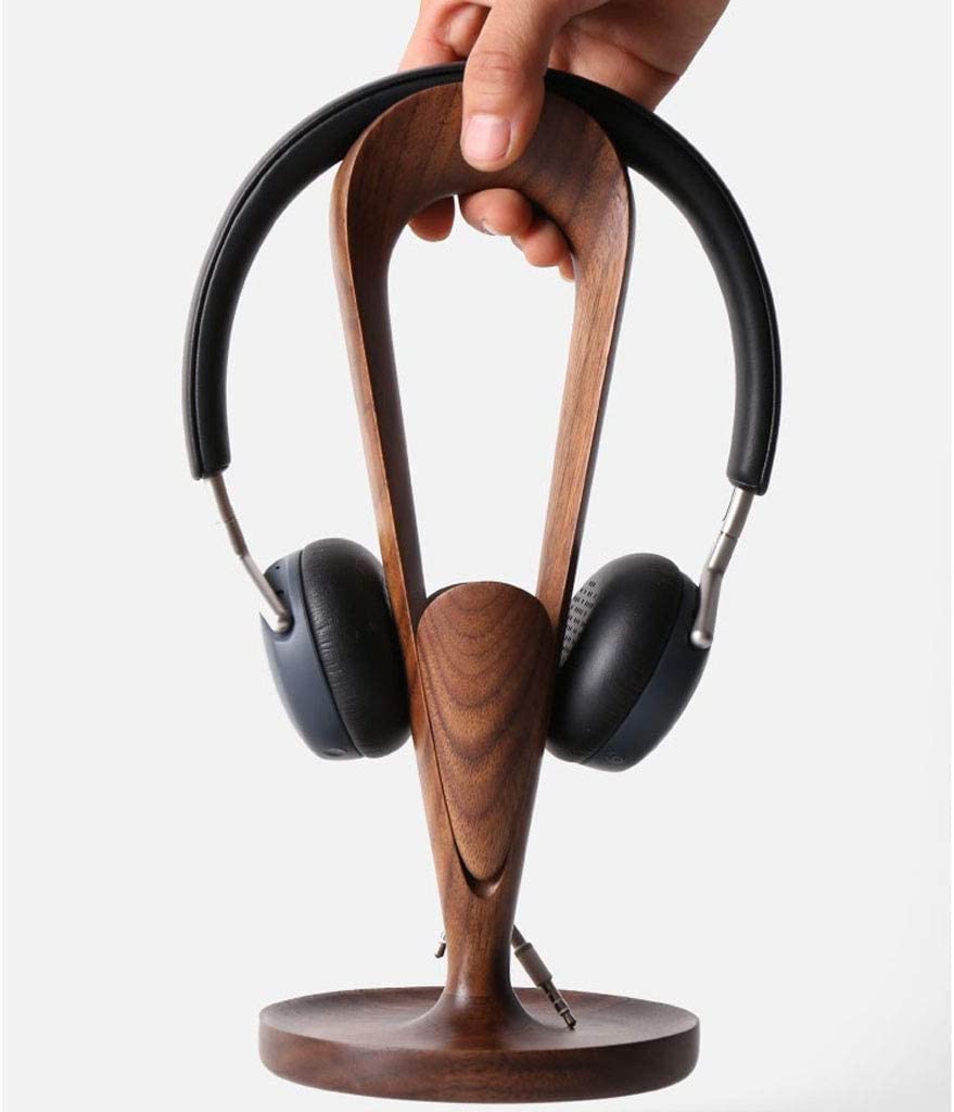 Supporto Cuffie Stand Cuffie Supporto Per Cuffie Con Avvolgitore In Legno Pratico Supporto Per Cuffie Supporto Universale Per Cuffie Accessori Per Dispositivi Regalo Supporto per Cuffie ( Blue : Black