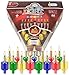 Ner Mitzvah Hanukkah Colored Ohr Lights, Pre-Filled Oil Candles - Small Size, 44 per pk. Burns Aprox. 1 1/2 Hrs