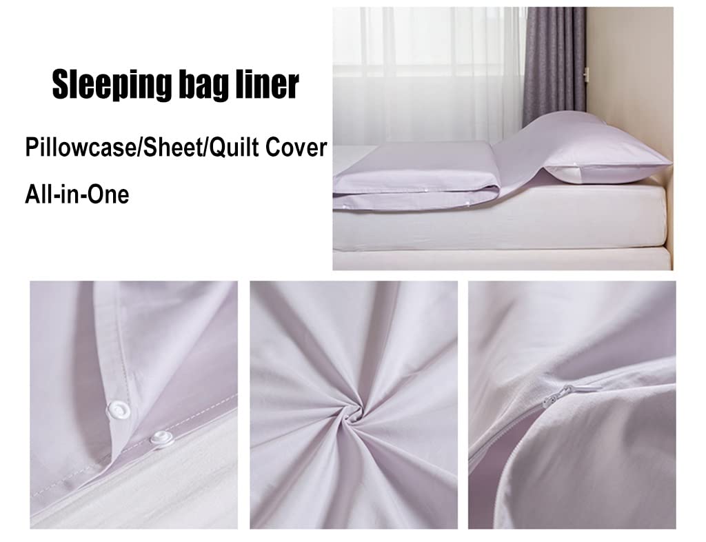 Sleeping Bag Liners Ultralekki Kompaktowy Śpiwór Dla Dorosłych, Wkładka Do Śpiwora Turystycznego, Przenośne Prześcieradła Hotelowe/Poszewki Na Poduszki/Poszewki Na Kołdry