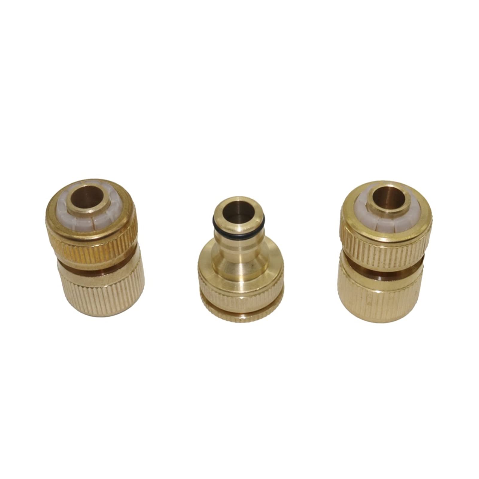Schlauchverbinder-Adapter, Messing, Schnellverbinder-Set, Wasserhahn, Standard-Anschluss, Gartenbewässerung, Wasserrohr-Gelenk, Paddock, Wasserhahn-Adapter, 1 Set