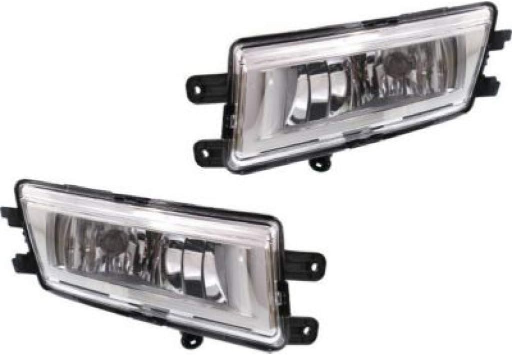 CarLights360 For Volkswagen Passat Fog Light Assembly 2012-2015 Pair Driver and Passenger Side | CAPA Certified | VW2592121 | VW2593121 | 561 941 699 B