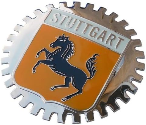 Insignia de la parrilla del coche de Stuttgart Alemania