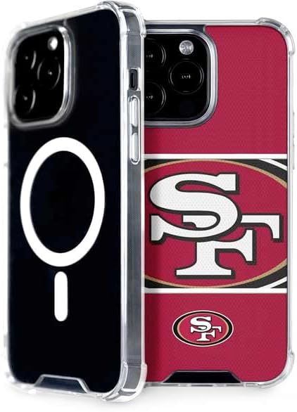 Skinit Phone Case Compatible with MagSafe iPhone 14 Pro Max - Officially Licensed NFL San Francisco 49ers Zone Block Design