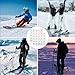 SAVITA 2pcs Snowboard Stomp Pads, Clear Snowboard Grip Pad Anti Skidding Self Adhesive Spike Stomp Pad Mat Provides Extra Grip for Snowboarding