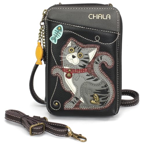 Image of CHALA Wallet Crossbody Cell Phone Purse - Women Faux Leather Multicolor Handbag with Adjustable Strap