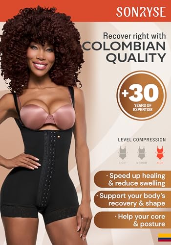 Image of Sonryse Fajas Colombianas Postparto Cesarea Postpartum Girdle Underwear for Women High Compression Stage 2 Faja