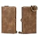 Produktbild NANXCYR Für Samsung S7edge / S9PLUS / NOTE8 Fall, Multifunktions TPU Ledertasche Halter Funktion Mappen-Art Anti-Fallen-Abdeckung mit Kartensteckplätze, für Samsung S8PLUS / S9 / S8,Braun,SamsungS9