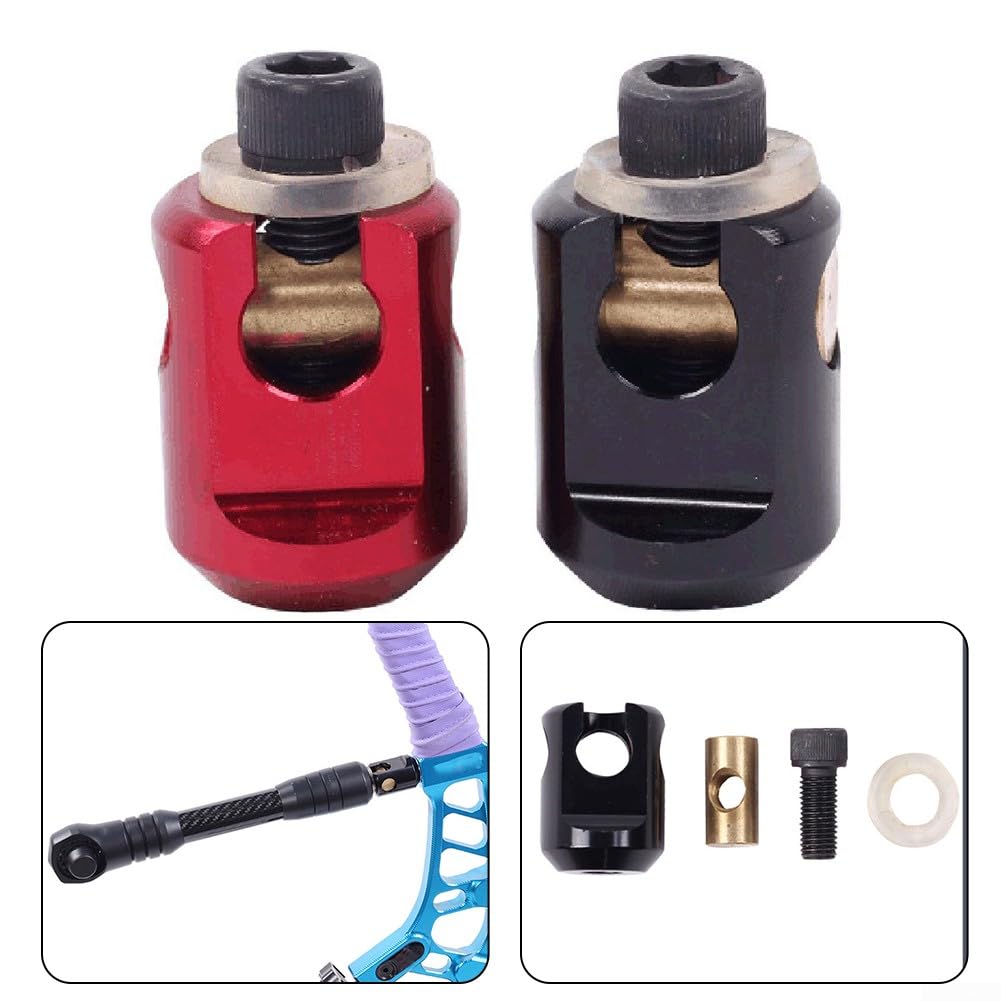 Stabilizzatore Per Arco Da Tiro - Lega Metallica | Ammortizzatore Vibrazioni Universale | Nero E Rosso - Foto 3