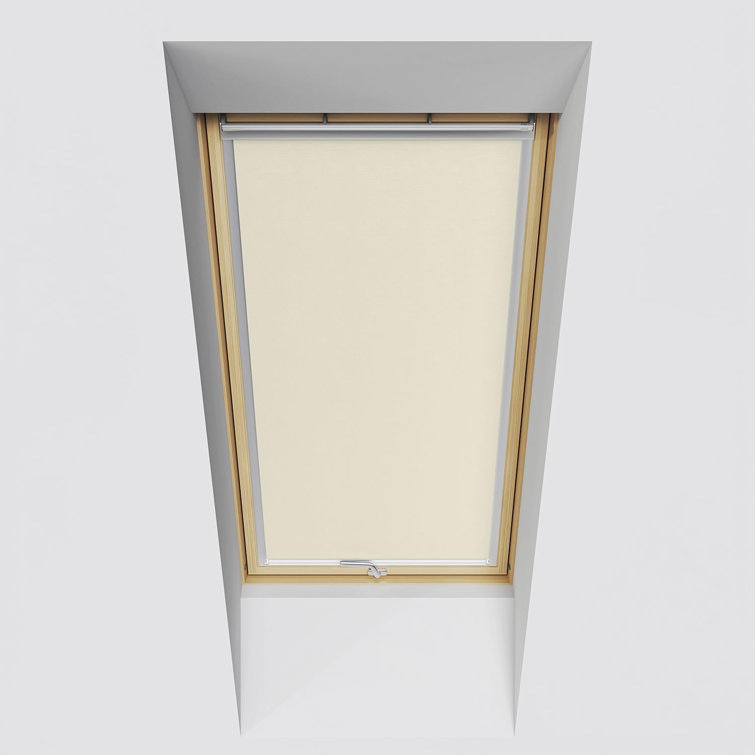 Cortina de oscurecimiento fácil de Instalar, Fabricada para VELUX C04, Beige. Instalación rápida y sin Necesidad de taladrar.