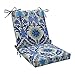 Pillow Perfect Outdoor Santa Maria Squared Corners Chair Cushion, Azure